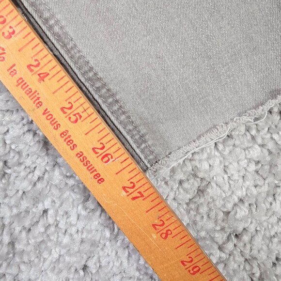 Democracy Women’s 6 Gray Ab Technology Skinny Jeans Stretch Raw Hem Embroidered - Picture 12 of 14